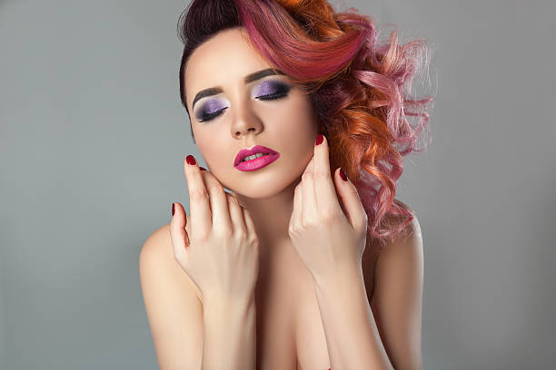 istock Girl with curly hair. 538571960