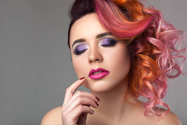 istock Girl with curly hair. 538572092