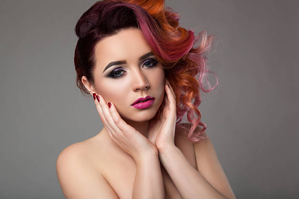 istock Girl with curly hair. 538572176