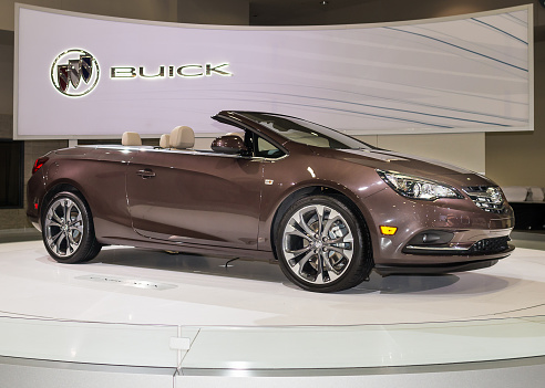 Washington, DC, USA - January 21, 2016: Buick Cascada car at the Washington, D.C. Auto Show (WAS), one of the largest auto shows in North America.