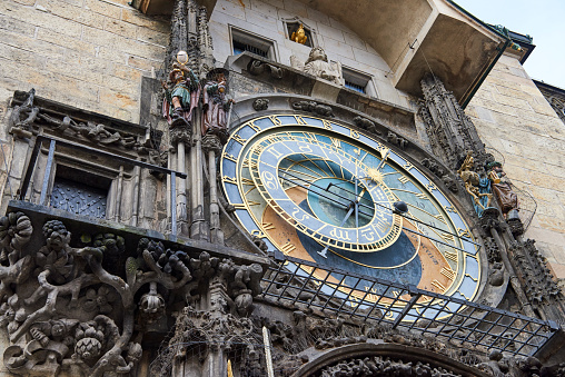 Detail of Prague Astronomical Clock. Staromestske namesti. Prague. Czech Republic.Detail of Prague Astronomical Clock. Staromestske namesti. Prague. Czech Republic.