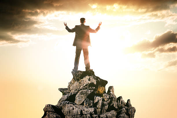 istock Happy businessman observing landscape 538575238