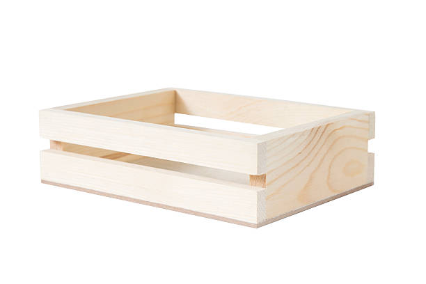 istock Wooden crate pallet with clipping path isolated on white backgro 538576236