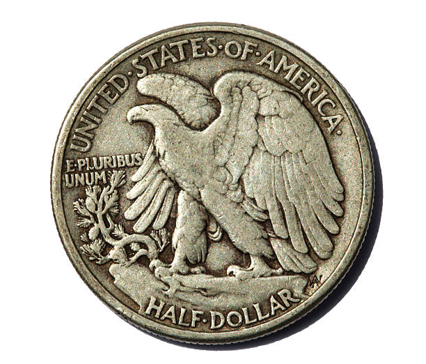 istock eagle on back side of walking liberty half dollar 538578410