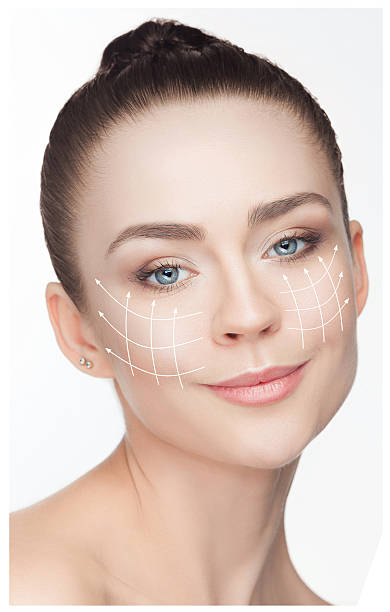 istock Beautiful young woman. Plastic surgery concept 538582564