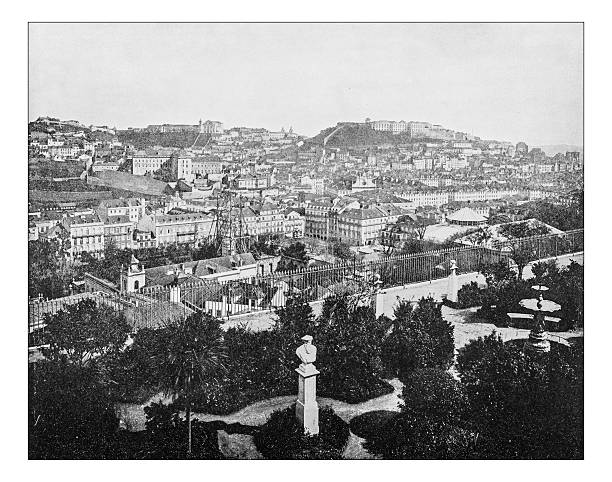 istock Antique photograph of Lisbon (Portugal), 19th century 538584754