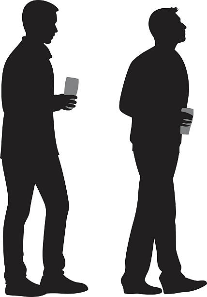 dwóch młodych mężczyzn, trzymając piw krojów - drinking water drink men stock illustrations