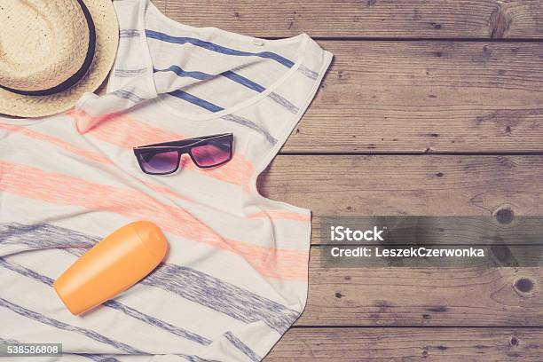 Mens Beach Clothes And Accessories Stock Photo - Download Image Now -  Adult, Advertisement, Arts Culture and Entertainment - iStock