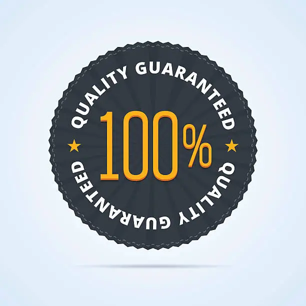 Vector illustration of Quality guaranteed badge.