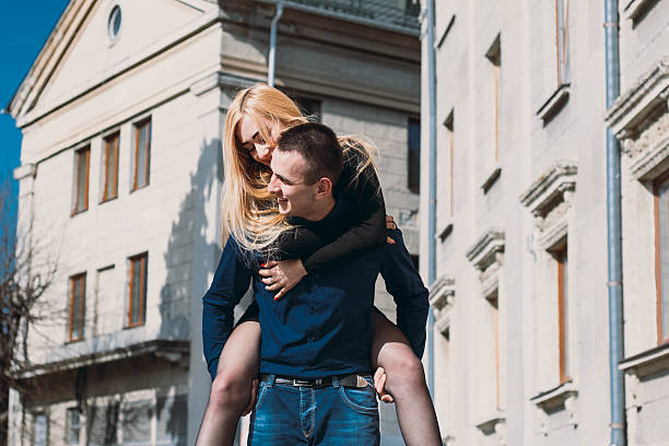 istock beautiful couple on the street 538589196