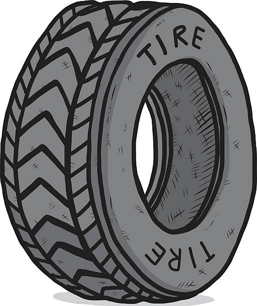 Tire Stock Illustration - Download Image Now - Tire - Vehicle Part, Old,  Cartoon - iStock