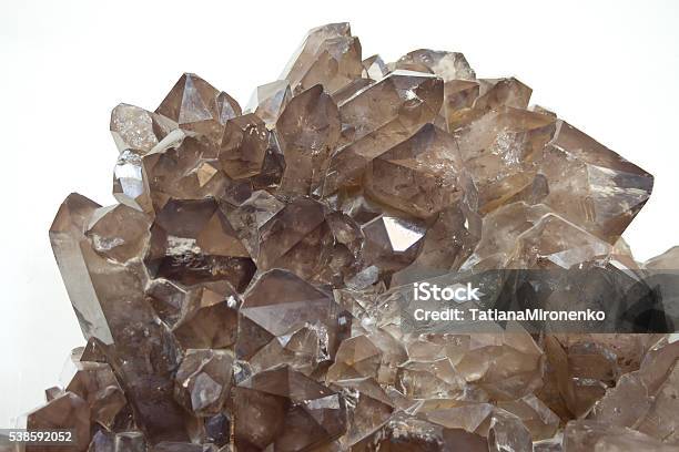 Smokey Quartz Crystals Stock Photo - Download Image Now - Quartz, Smoke - Physical Structure, Bunch