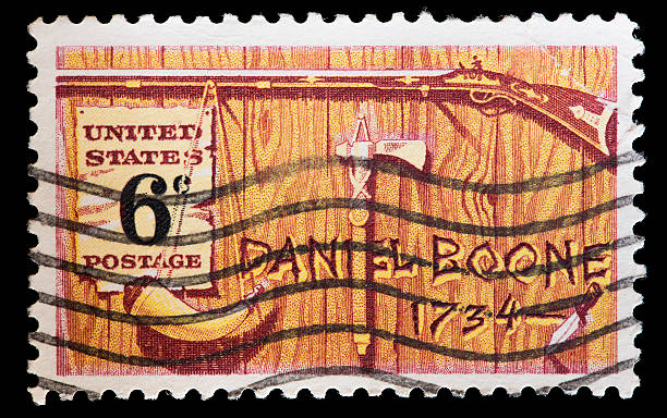 istock United States used postage stamp commemorating explorer Daniel Boone 538592480