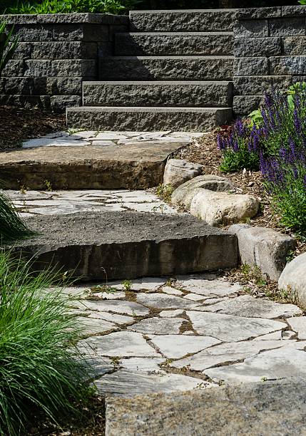 istock Professional Landscaping With Pavers and Boulders 538593510