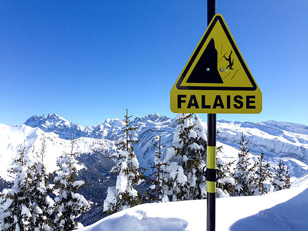 istock Danger sign in a mountain landscape 538595350