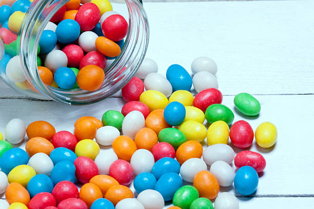 istock glass jar with colorful candy 538595358