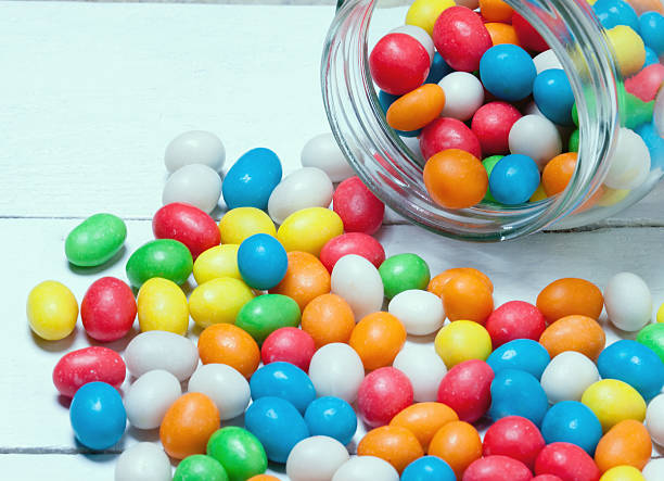 istock glass jar with colorful candy 538595394
