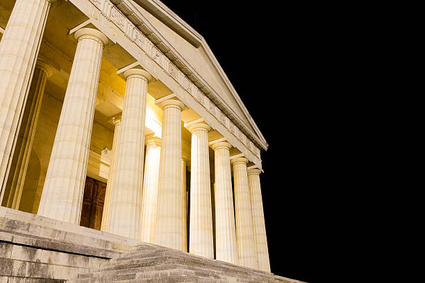 istock Temple of Canova night view. Roman columns 538595752