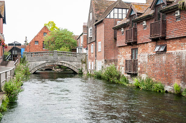 istock Bridge Over The River Itchen In Winchester 538598082