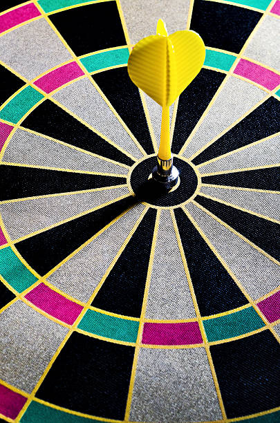 istock Darts hit the target in bull 538598150