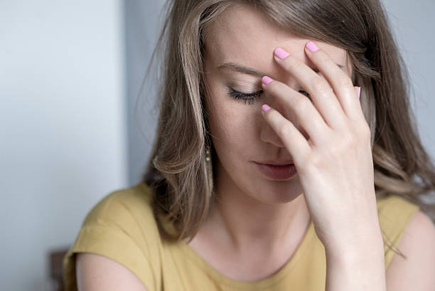 istock An image of girl with headache 538599038