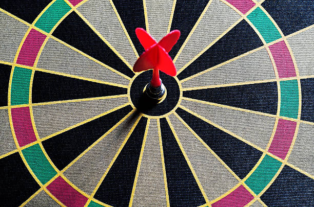 istock Darts hit the target in bull 538600530