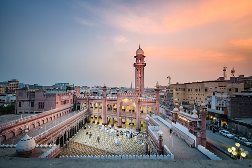 View of Sunehri Masjid,located at Sunehri masjid road Peshawar, Pakistan.