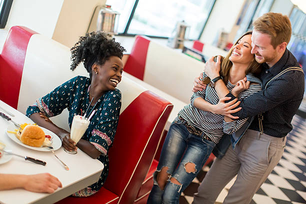 istock Couple in the diner 538601672