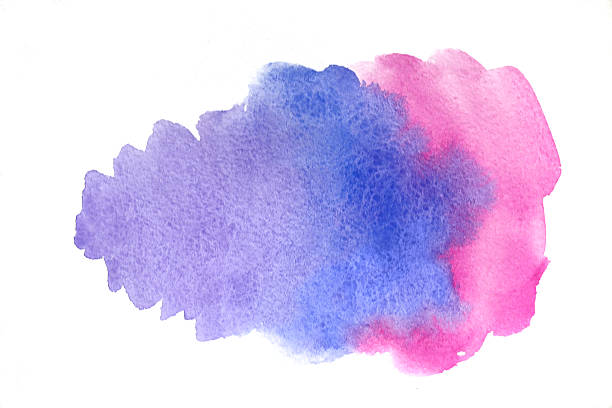 istock Blank Abstract light watercolor background isolated on white 538601898