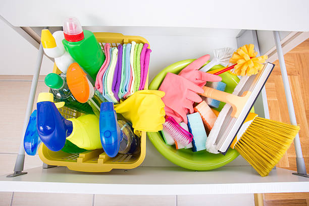 istock House cleaning equipment storing concept 538602836