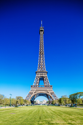 The famous Eiffeltower in Paris, France. 