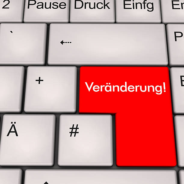 veränderung tastatur - lehre fotografías e imágenes de stock