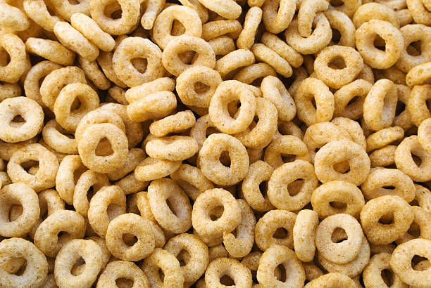 Cereals with honey stock photo