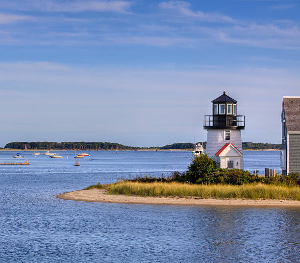 istock Lewis Bay Lighthouse in the evening, Hyannis, Cape Cod, Massachusetts. 538618133