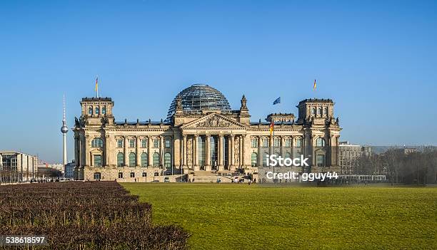 Reichstag Building With Tv Tower In Background Berlin Germany Stock Photo - Download Image Now