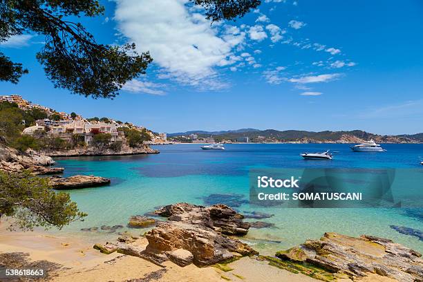 Cala Fornells View In Paguera Majorca Stock Photo - Download Image Now - Bay of Water, Majorca, Beach