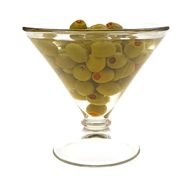 istock Stuffed olives in martini glass 538621061