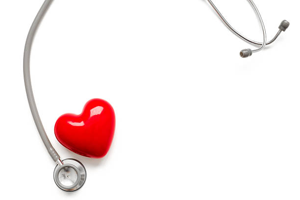 istock Stethoscope and red heart isolated on white 538622821