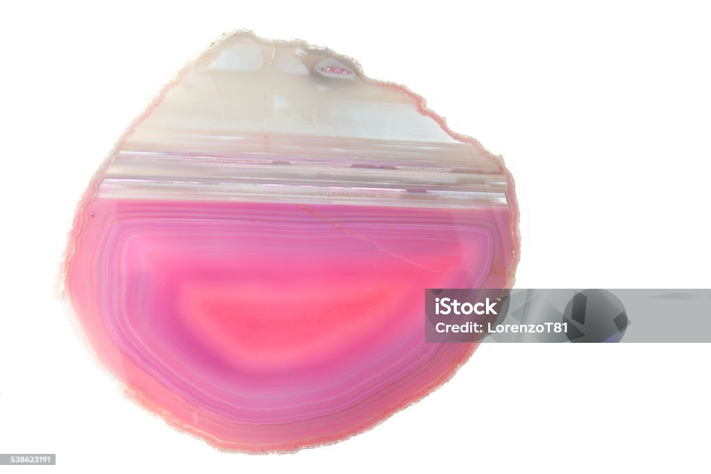 Section of a pink geode 2015 Stock Photo