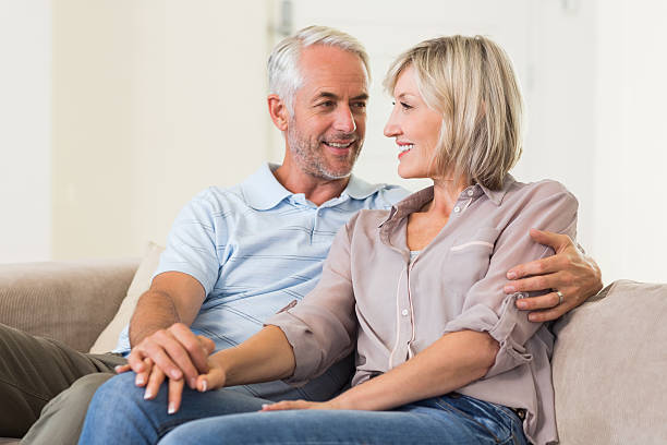 istock Mature couple looking at each other 538623257