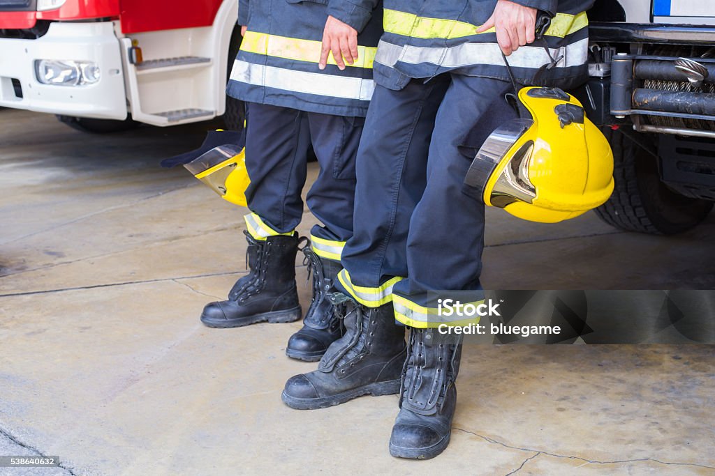 Pompier sur service - Photo de Accident et désastre libre de droits