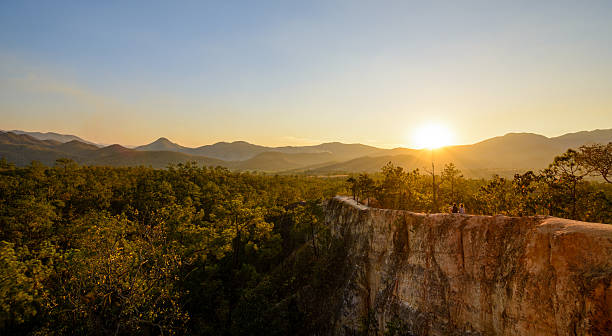 istock Thailand canyon panorama with two hikers 538640696