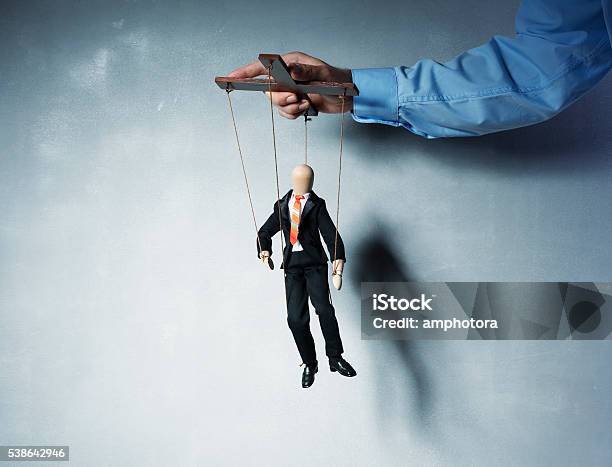 Business Marionettes Stock Photo - Download Image Now - Puppet, Control, Exploitation
