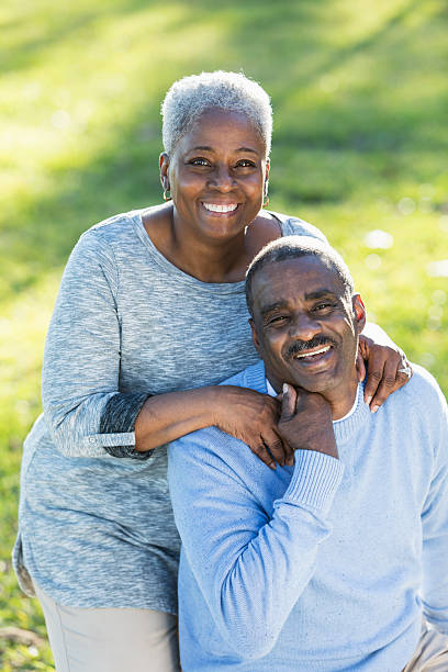 istock Loving senior African American couple 538643879