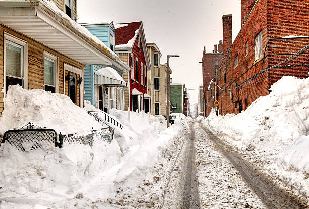 istock Record Breaking Boston Blizzard 2015. Snowiest Winter in Boston's History 538644265