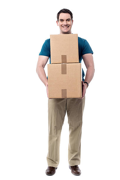 istock Man with a cardboard box in hand 538644453