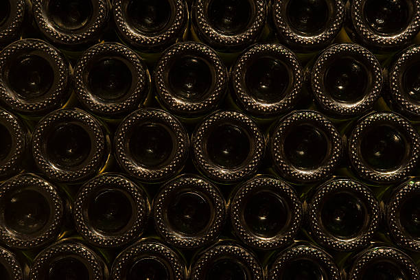 Champagne Bottles stock photo