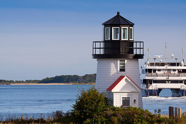 istock Lewis Bay Lighthouse in the evening, Hyannis, Cape Cod, Massachusetts. 538645407