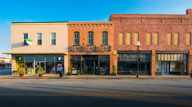 istock Row of Old Shops in Small Town 538645542
