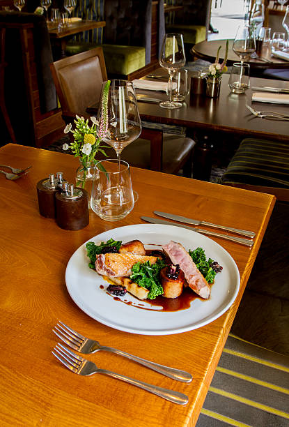Pork Belly with Blackberries.